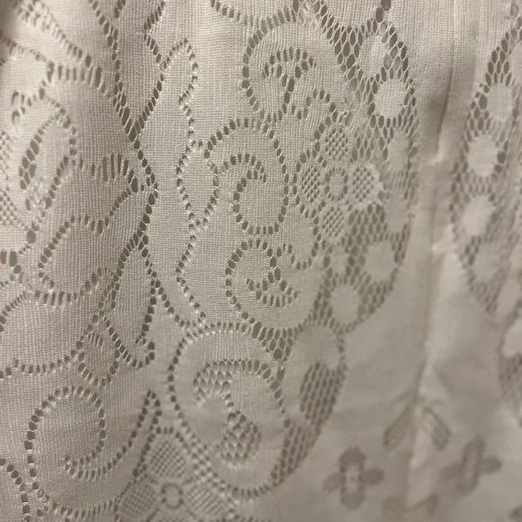 Eva Mendes for New York & Company White Lace Maxi Skirt church work career - Picture 6 of 7